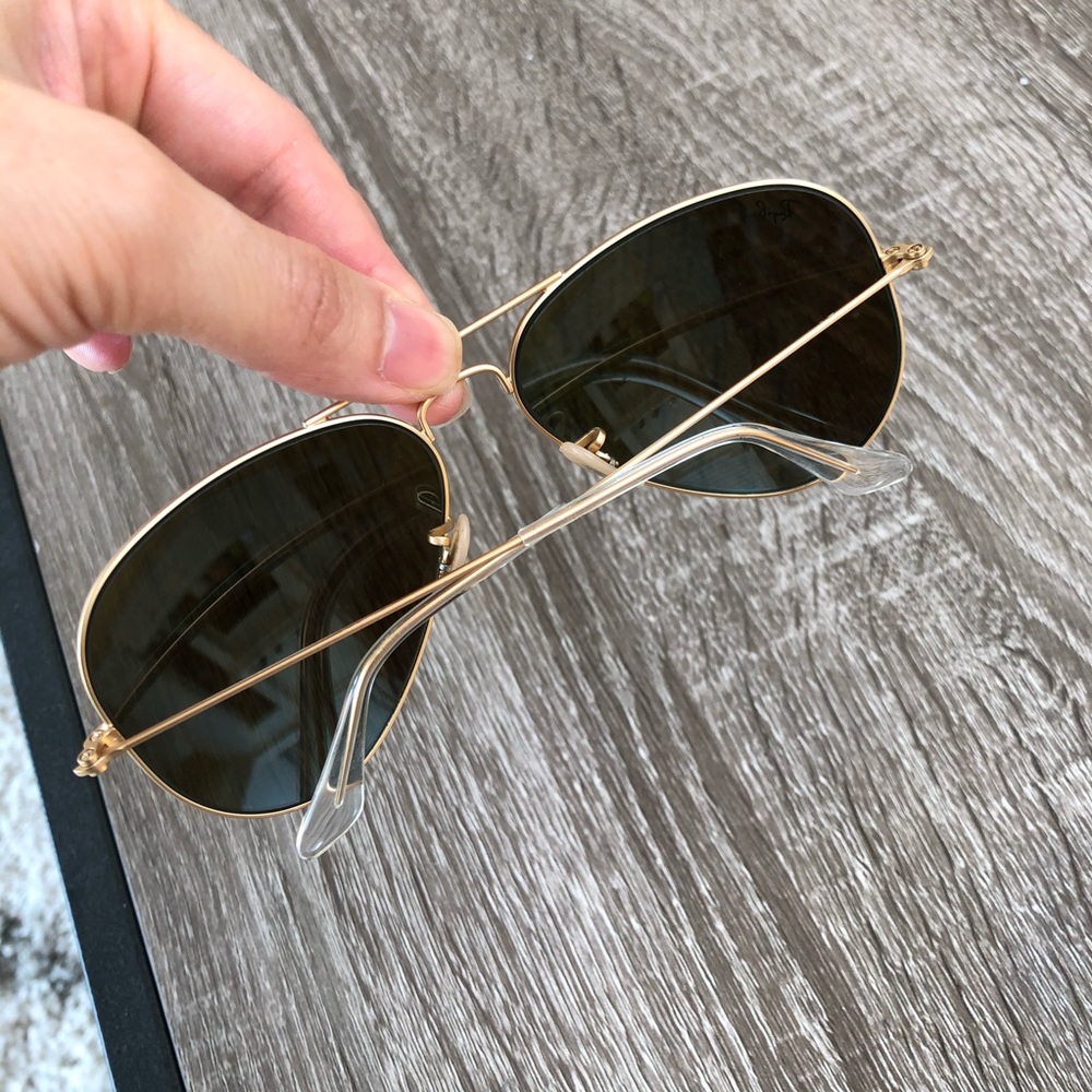 Ray Ban gold blue flash aviator - Picture 4 of 5